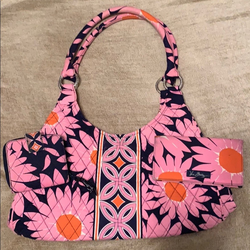 Vera Bradley purse, wallet and checkbook